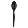 Dixie SmartStock Plastic Cutlery Refill  Spoons  6   Series-O Heavyweight  Black  40 Pack  24 Packs Carton (DXESSPSH51)