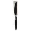 Dixie SmartStock Wrapped Heavy-Weight Cutlery Refill  Knife  Black  960 Carton (DXESSWPK5)