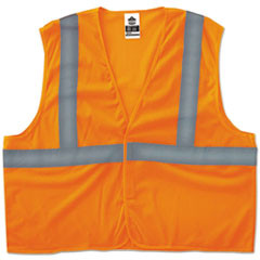 ergodyne GloWear 8205HL Type R Class 2 Super Econo Mesh Vest  Orange  L XL (EGO20965)
