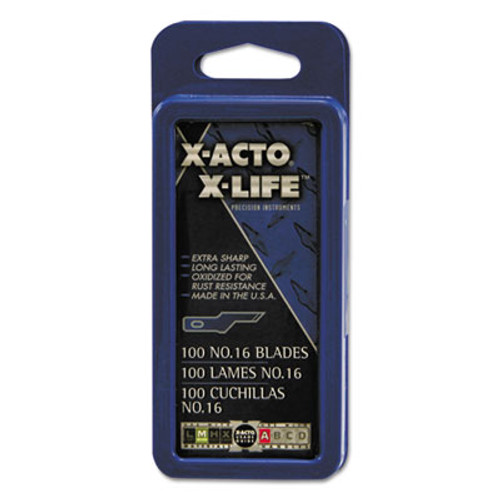 X-ACTO No  16 Bulk Pack Blades for X-Acto Knives  100 Box (EPIX616)