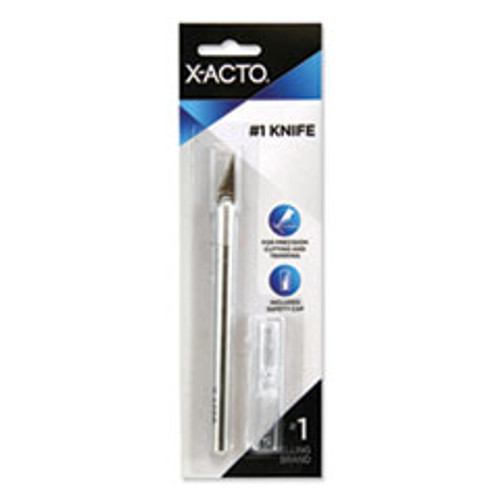 X-ACTO No  1 Z-Series Precision Utility Knife w Replaceable Steel Blade  Safety Cap (EPIXZ3601)