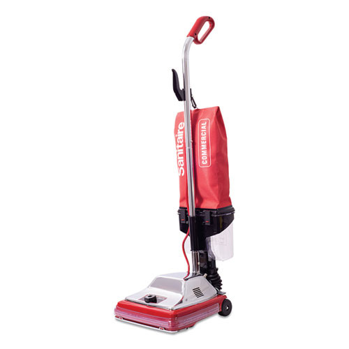 Sanitaire TRADITION Upright Vacuum with Dust Cup  7 Amp  12  Path  Red Steel (EURSC887E)
