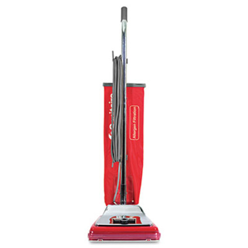 Sanitaire TRADITION Bagged Upright Vacuum  7 Amp  17 5 lb  Chrome Red (EURSC888N)