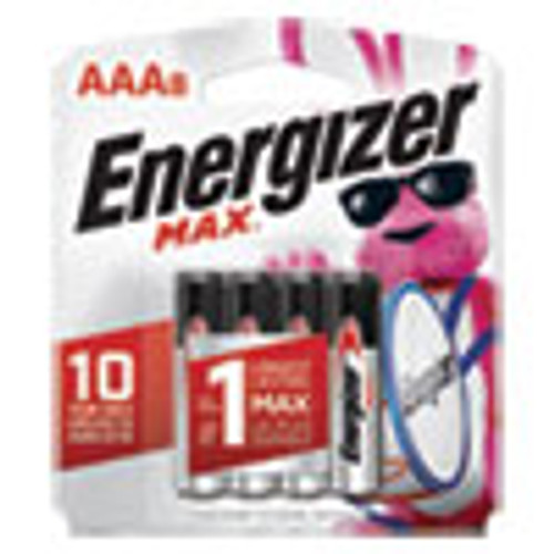Energizer MAX Alkaline AAA Batteries  1 5V  8 Pack (EVEE92MP8)