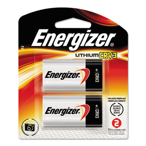 Energizer CRV3 Lithium Photo Battery  3V  2 Pack (EVEELCRV3BP2)