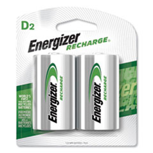 Energizer NiMH Rechargeable D Batteries  1 2V  2 Pack (EVENH50BP2)