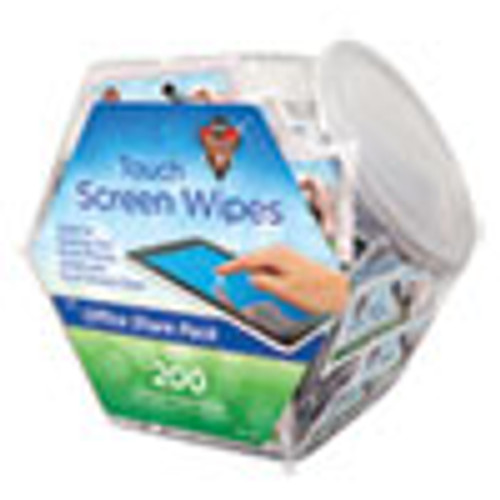 Dust-Off Touch Screen Wipes  5 x 6  200 Individual Foil Packets (FALDMHJ)