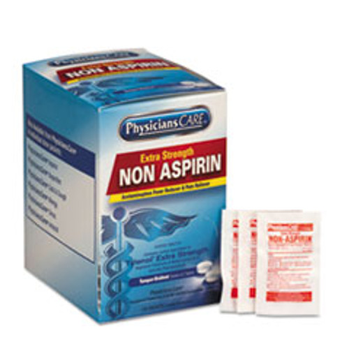 PhysiciansCare Pain Relievers Medicines  XStrength Non-Aspirin Acetaminophen 2 Packet 125 Pk Bx (FAO40800)