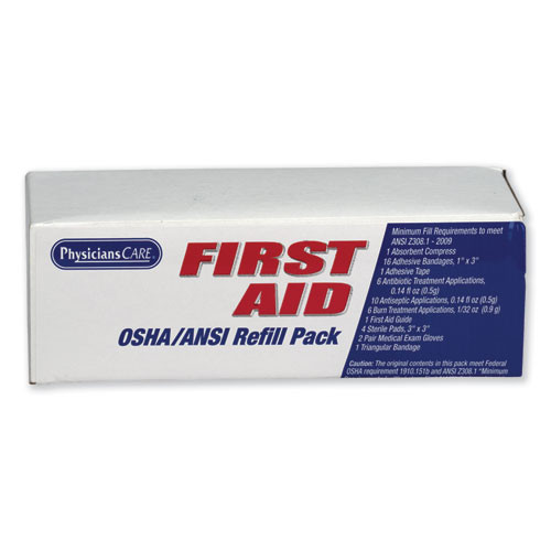 PhysiciansCare by First Aid Only OSHA First Aid Refill Kit  48 Pieces Kit (FAO90103)