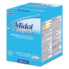 Midol Complete Menstrual Caplets  Two-Pack  50 Packs Box (FAO90751)