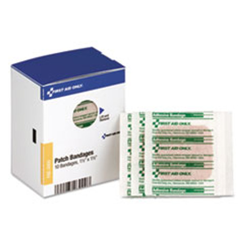 First Aid Only SmartCompliance Patch Bandages  1 1 2  x 1 1 2   10 Box (FAOFAE3000)