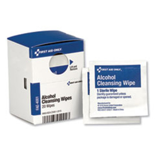 First Aid Only SmartCompliance Alcohol Cleansing Pads  20 Box (FAOFAE4001)