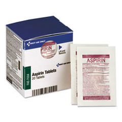 First Aid Only SmartCompliance Aspirin Refill  2 Packet  10 Packet Box (FAOFAE7004)