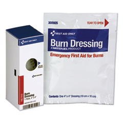 First Aid Only SmartCompliance Refill Burn Dressing  4 x 4  White (FAOFAE7012)