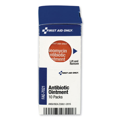 First Aid Only SmartCompliance Antibiotic Ointment  10 Packets Box (FAOFAE7021)