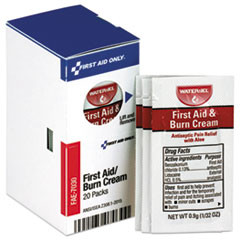First Aid Only Refill for SmartCompliance Gen Business Cabinet  Burn Cream  0 9g Packets 20 BX (FAOFAE7030)