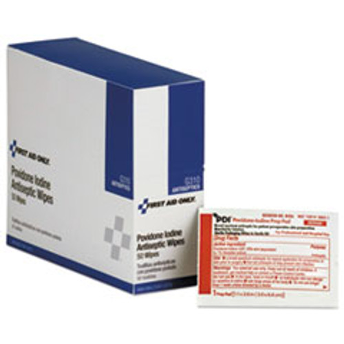 First Aid Only Refill for SmartCompliance General Business Cabinet  PVP Iodine  50 BX (FAOG310)