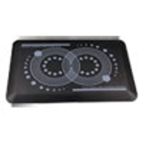 Floortex AFS-TEX 2000 Anti-Fatigue Mat  Rectangle  16 x 24  Midnight Black (FLRFCA21624BK)