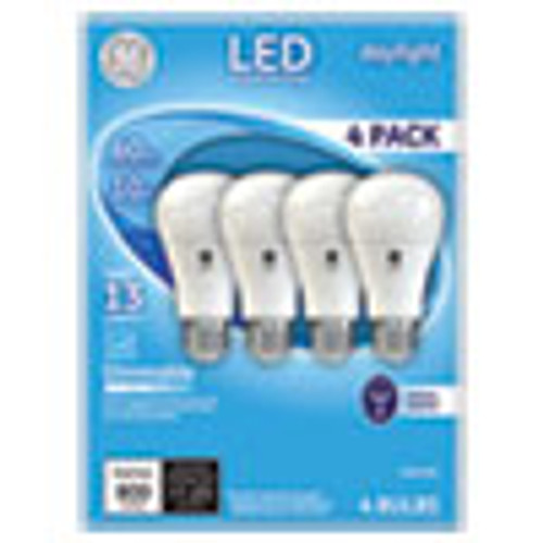 GE LED Daylight A19 Dimmable Light Bulb  10 W  4 Pack (GEL67616)