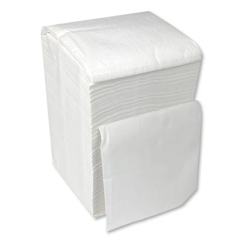 GEN Cocktail Napkins  1-Ply  9w x 9d  White  500 Pack  8 Packs Carton (GENCOCKTAILNAPW)