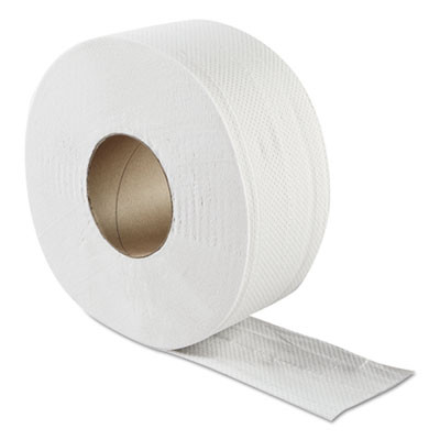 GEN JRT Jumbo Bath Tissue  Septic Safe  2-Ply  White  3 3  x 500 ft  12 Carton (GENULTRA9B)