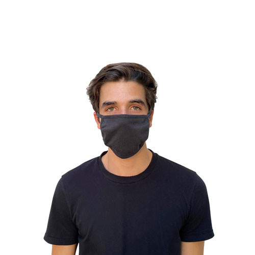 GN1 Cotton Face Mask with Antimicrobial Finish  Black  10 Pack (GN124446905)
