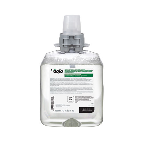GOJO Green Certified Foam Hand Cleaner  1250 mL Refill  4 Carton (GOJ516504CT)