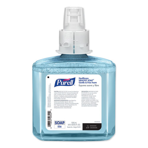 PURELL Healthcare HEALTHY SOAP Gentle and Free Foam  1200 mL  For ES6 Dispensers  2 Carton (GOJ647202)