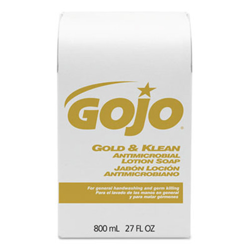 GOJO Gold and Klean Lotion Soap Bag-in-Box Dispenser Refill  Floral Balsam  800 mL (GOJ912712EA)