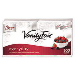 Vanity Fair Vanity Fair Everyday Dinner Napkins  2-Ply  White  300 Pack (GPC3550314)