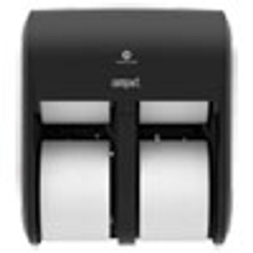 Georgia Pacific Professional Compact Quad Vertical 4-Roll Coreless Dispenser  11 75 x 6 9 x 13 25  Black (GPC56744A)