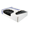 Heritage X-Liner Reprocessed Liners  60 gal  1 7 mil  38  x 58   Black  100 Carton (HERX7658WKR01)
