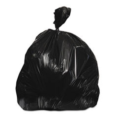 Heritage High-Density Waste Can Liners  45 gal  22 microns  48  x 40   Black  150 Carton (HERZ8048WKR01)