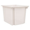 HON Flagship Storage Bins  12 75 x 16 x 12  Translucent  Two Large Trays and Four Rails Kit (HONHFMBIN12)