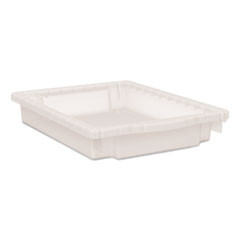 HON Flagship Storage Bins  12 75 x 16 x 3  Translucent  Two Small Trays and Four Rails Kit (HONHFMBIN3)