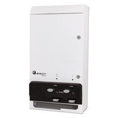 HOSPECO Evogen Feminine Hygiene Dispenser  Metal  14  x 7 75  x 26 25   White (HOSEV1FREE)