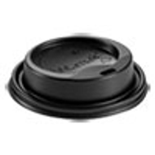 Huhtamaki Hot Cup Lids  Fits 8 oz Hot Cups  Dome Sipper  Black  1 000 Carton (HUH89435)