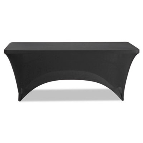 Iceberg Stretch-Fabric Table Cover  Polyester Spandex  30  x 72   Black (ICE16521)