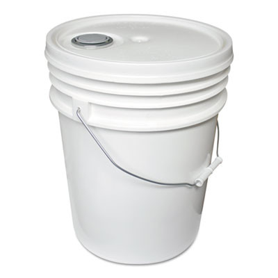 Impact Utility Bucket w Lid  Polyethylene  5gal  White (IMP5515)