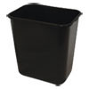 Impact Soft-Sided Wastebasket  Rectangular  Polyethylene  28 qt  Black (IMP77025)