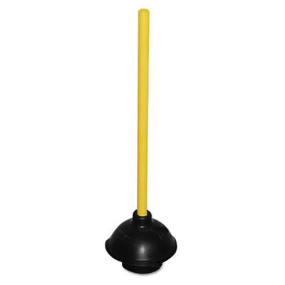 Impact Toilet Drain Plunger  20  Wood Handle  6  dia (IMP9201)