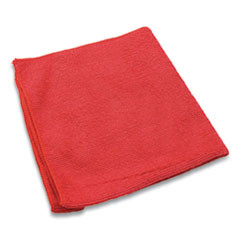 Impact Lightweight Microfiber Cloths  16 x 16  Red  240 Carton (IMPLFK451)
