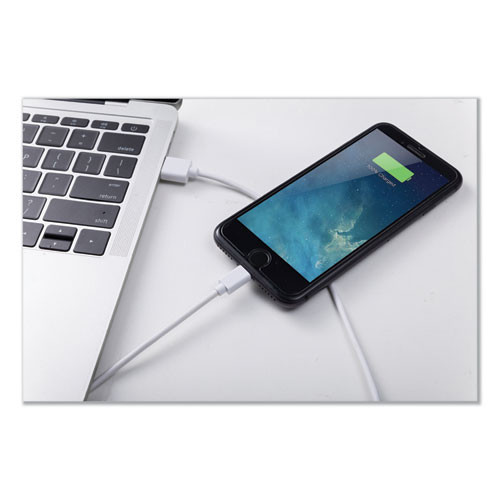 Innovera USB Lightning Cable  3 ft  White (IVR30018)