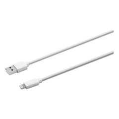 Innovera USB Lightning Cable  10 ft  White (IVR30022)