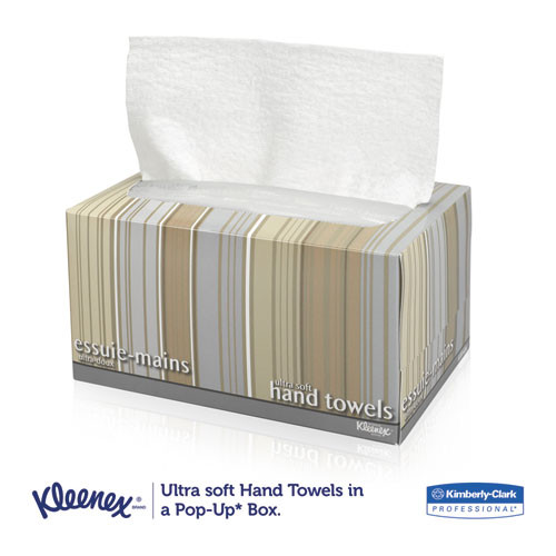 Kleenex Ultra Soft Hand Towels  POP-UP Box  White  70 Box  18 Boxes Carton (KCC11268CT)