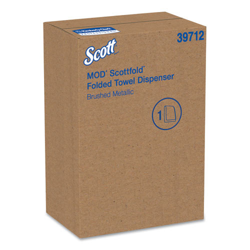 Scott Mod  Scottfold  Towel Dispenser  Plastic  Brushed Metallic 10 3 5 x 5 48 x 18 79 (KCC39712)