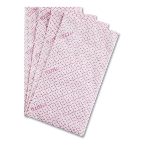 WypAll Foodservice Cloths  12 5 x 23 5  Red  200 Carton (KCC51639)