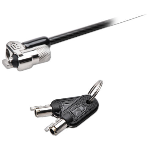 Kensington MicroSaver 2 0 Keyed Laptop Lock  6ft Steel Cable  Silver  Two Keys (KMW65020)