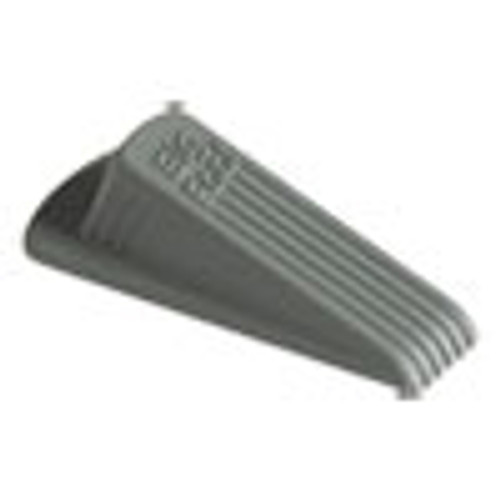 Master Caster Big Foot Doorstop  No-Slip Rubber  2 25w x 4 75d x 1 25h  Gray  12 Pack (MAS00986)