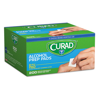 Curad Alcohol Swabs  1 x 1  200 Box (MIICUR45581RBI)